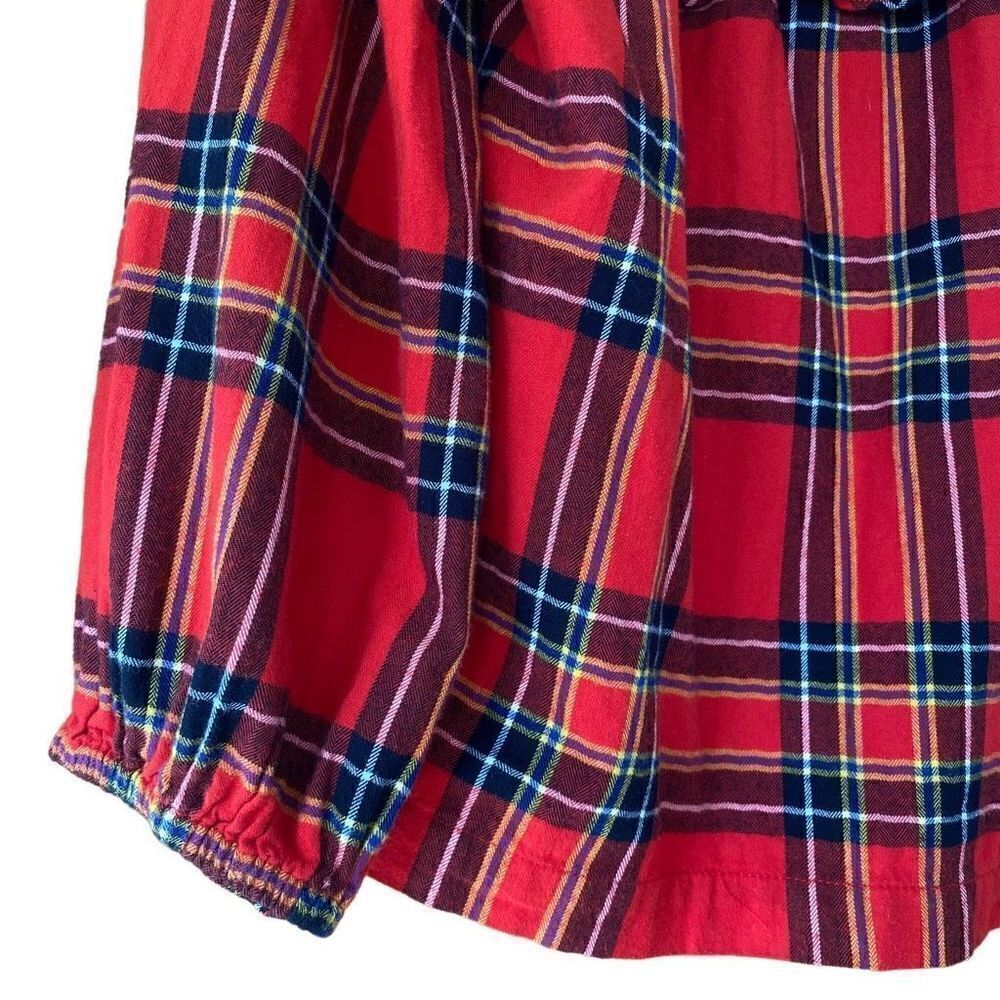 J.crew plaid flannel ruffle top - Picture 12 of 14